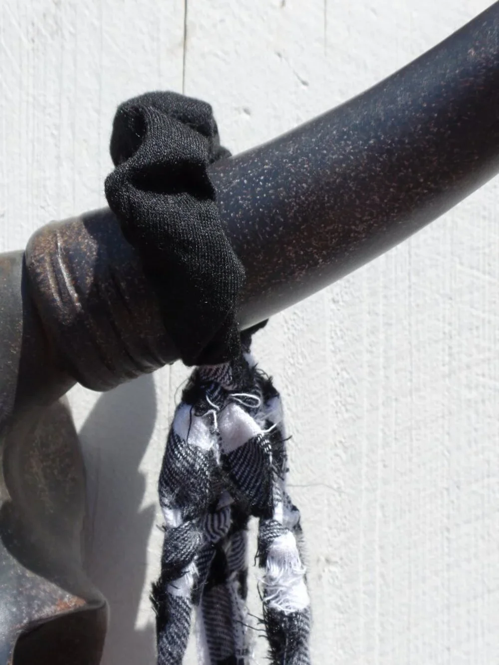 Hand Crafted SCRUNCHIE Swag (1) CHECKERED PAST
